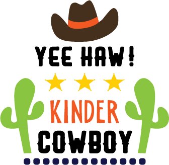 Yee Haa Cowboy Kinder SVG