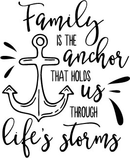 Family Is The Anchor SVG